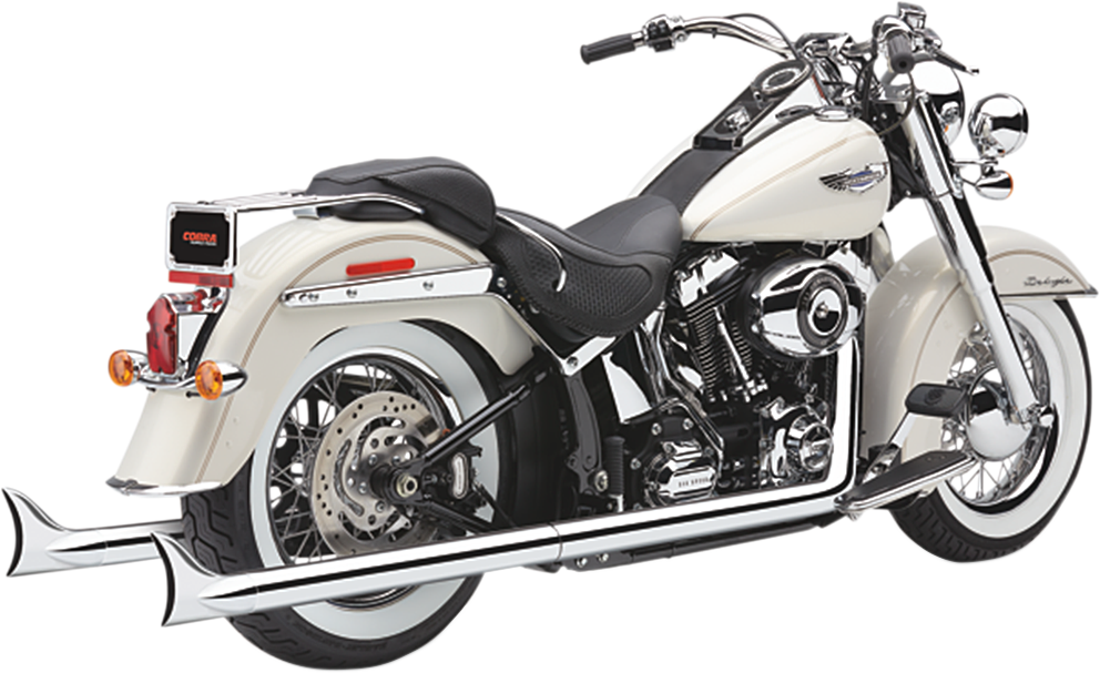 True Dual Exhaust - Fishtail - '97-'06 Softail - Image 3