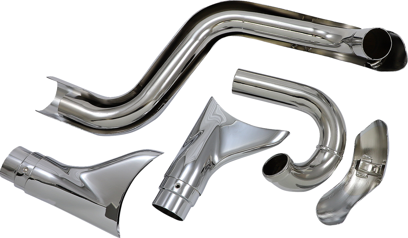 True Dual Exhaust - Fishtail - '97-'06 Softail - Image 4