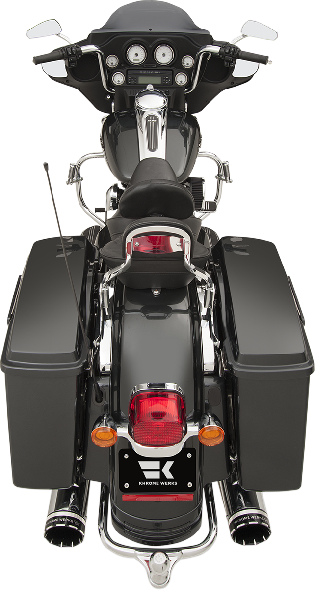 2-into-2 Dominator Exhaust System - Chrome - '09-'16 FL - With 4-1/2" Muffler - Image 4