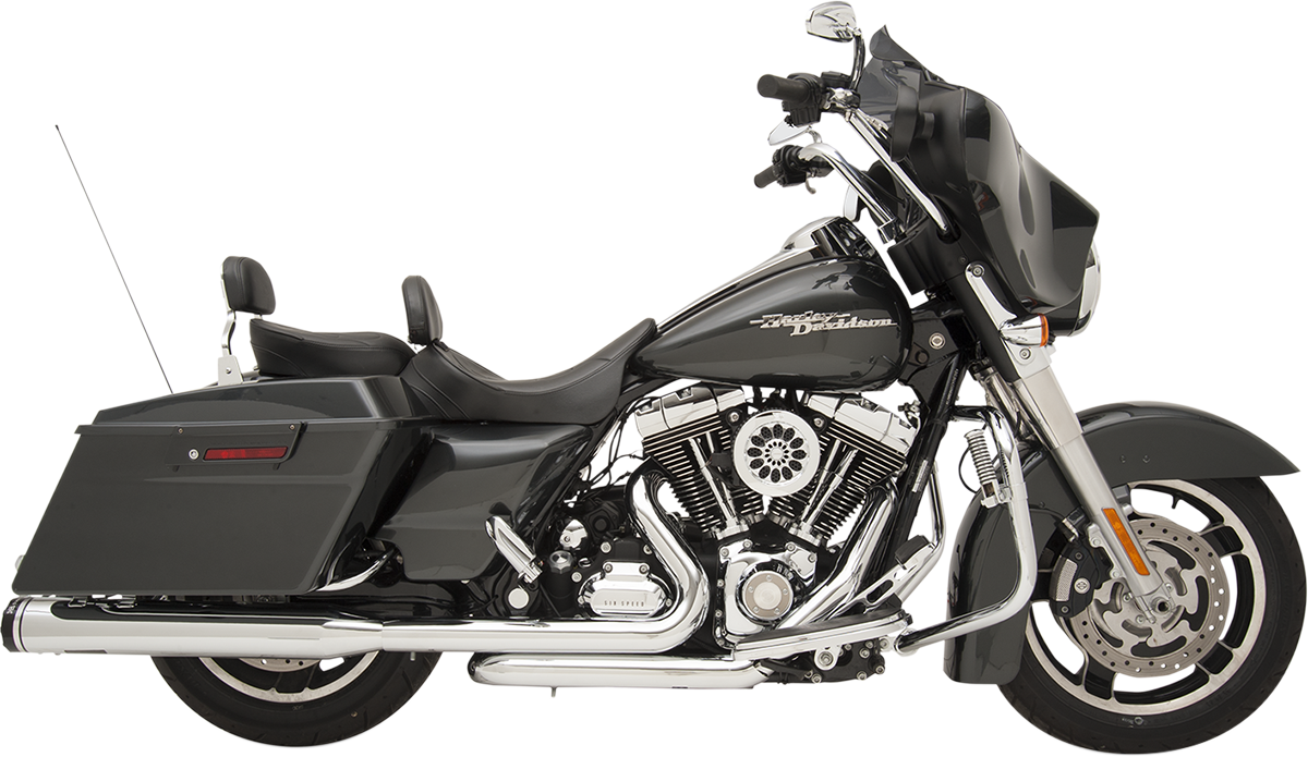 2-into-2 Dominator Exhaust System - Chrome - '09-'16 FL - With 4-1/2" Muffler