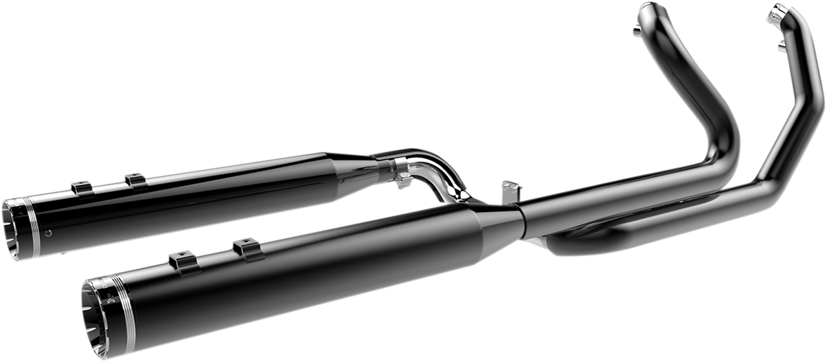 2-into-2 Dominator Exhaust System - Black - '09-'16 FL - With 4-1/2" Muffler - Image 4