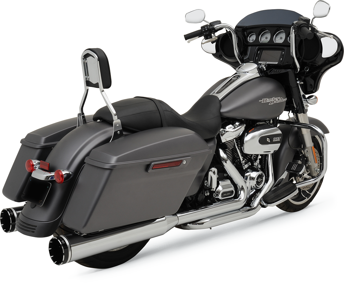 2-into-2 Dominator Exhaust System with 4-1/2" Mufflers - Chrome - FL - Image 3