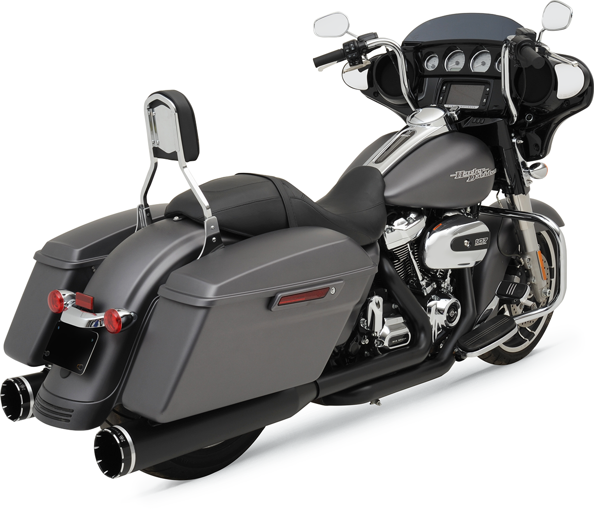 2-into-2 Dominator Exhaust System with 4-1/2" Mufflers - Black - FL - Image 2
