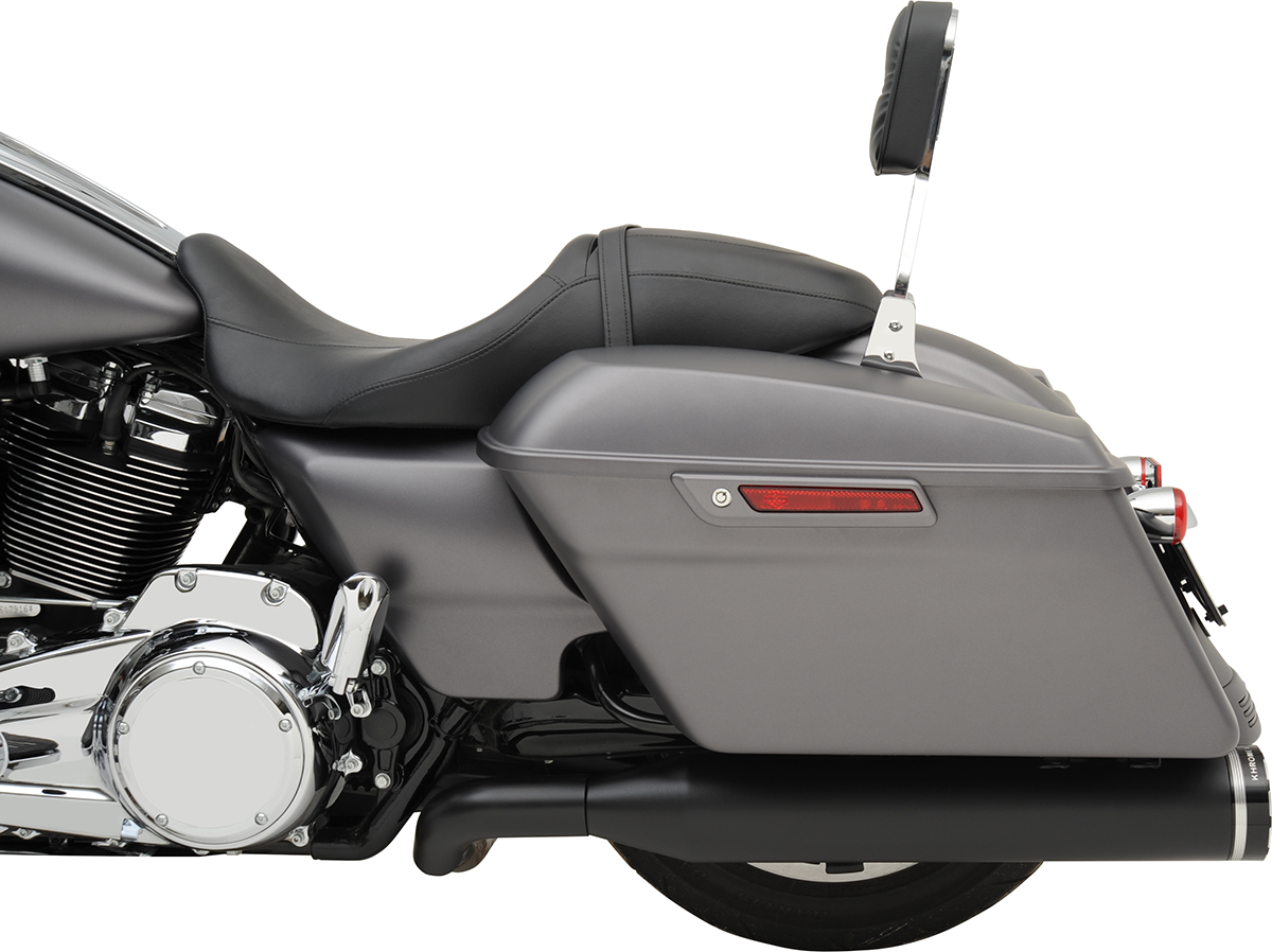 2-into-2 Dominator Exhaust System with 4-1/2" Mufflers - Black - FL