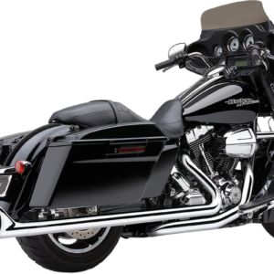 Dual Speedster Exhaust - Chrome - Fishtail - '10-'16 Dresser