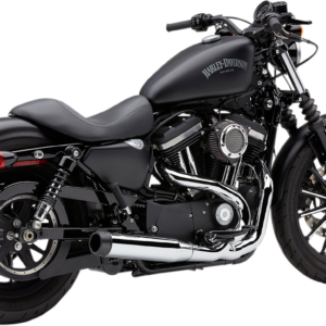 2-into-1 El Diablo Exhaust System - Chrome - 3-1/2"