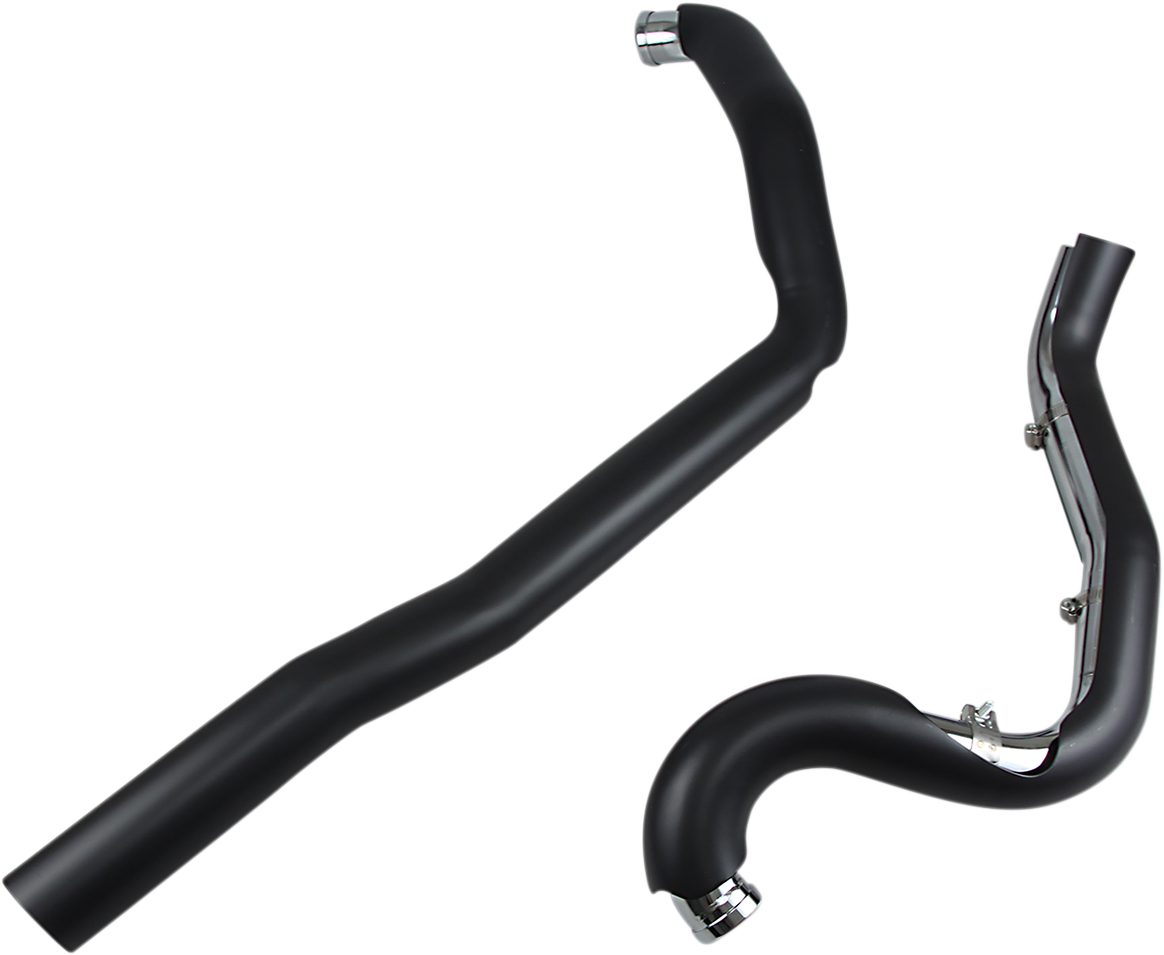 True Dual Headpipes - Black - '07-'08 FL - Image 3
