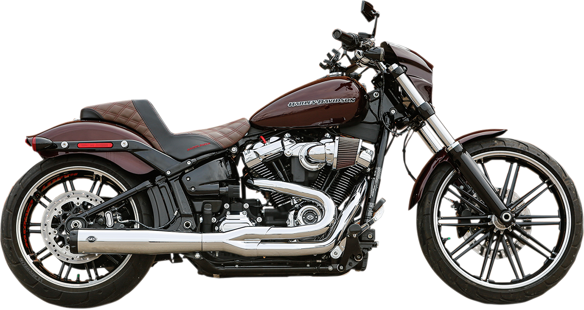 2:1 50 State Exhaust for M8 Softail - Chrome - Image 5