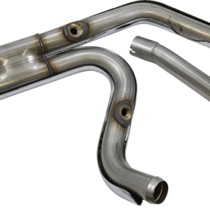 El Dorado Dual Exhaust System - Chrome - Black Tracer