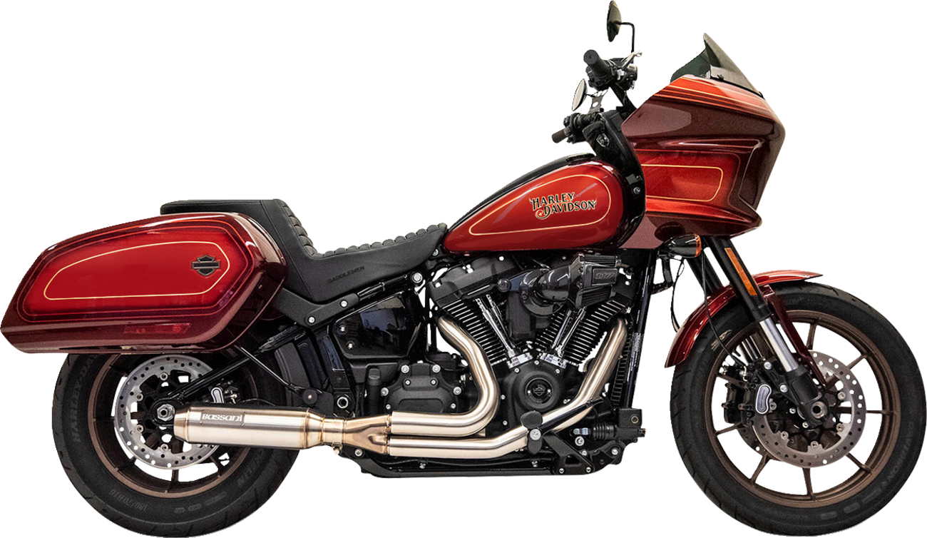 2-into-1 Stainless Exhaust System with 4" Super Bike Muffler - Image 4