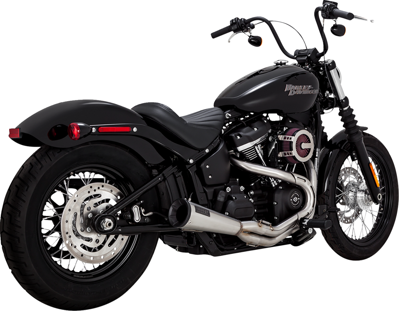 2-into-1 Upsweep Exhaust System - Brushed - Stainless Steel - Image 3