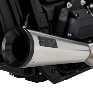 2-into-1 Upsweep Exhaust System - Brushed - Stainless Steel