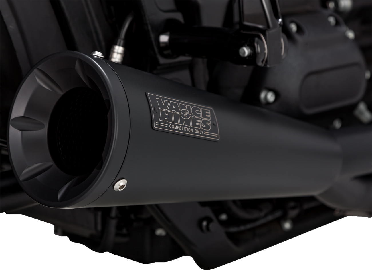 2-into-1 Upsweep Exhaust System - Black - Stainless Steel - Image 3