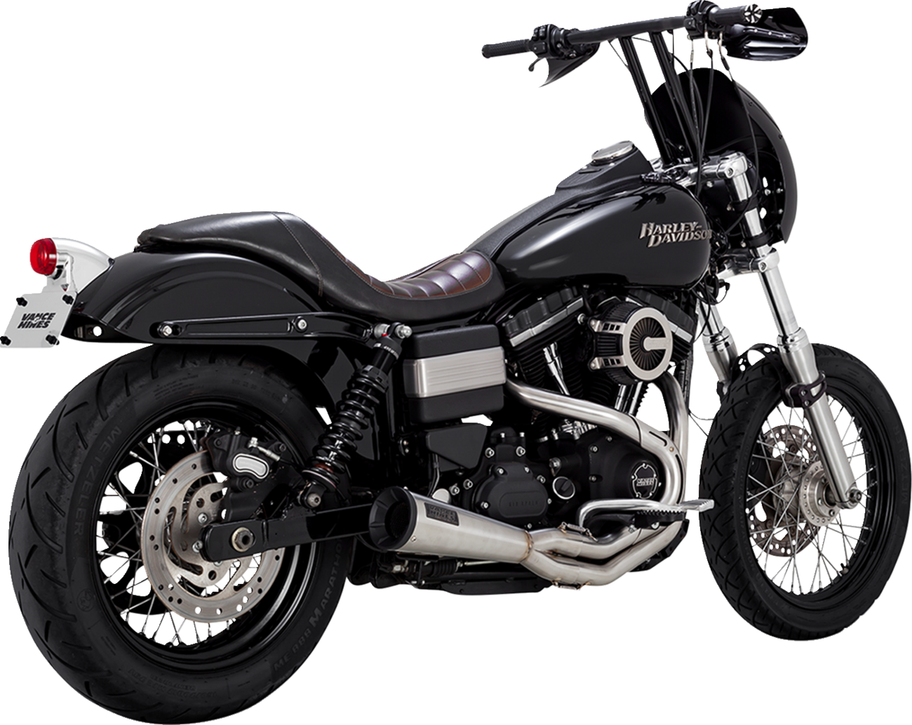 2-into-1 Upsweep Exhaust System - Brushed - Stainless Steel - Image 3