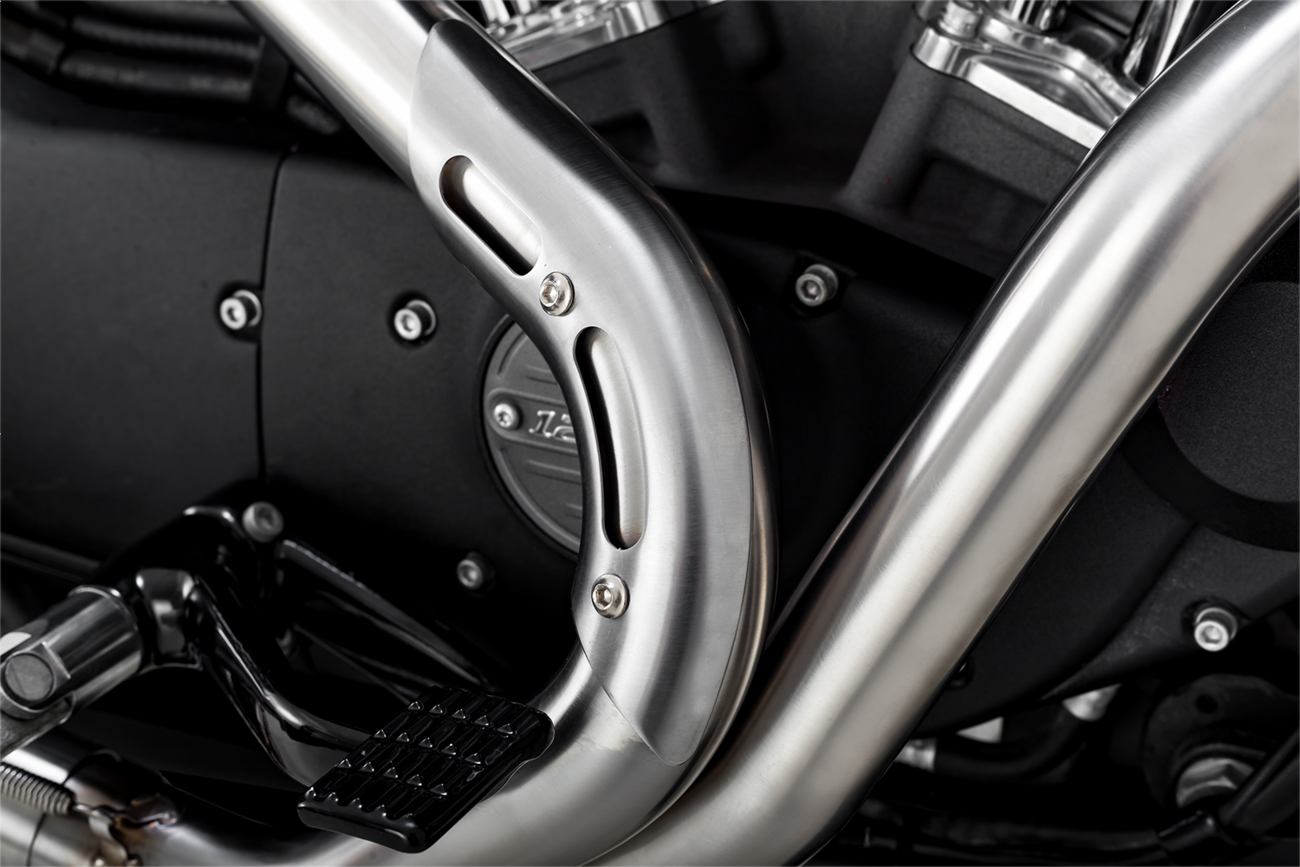 2-into-1 Upsweep Exhaust System - Brushed - Stainless Steel - Image 2