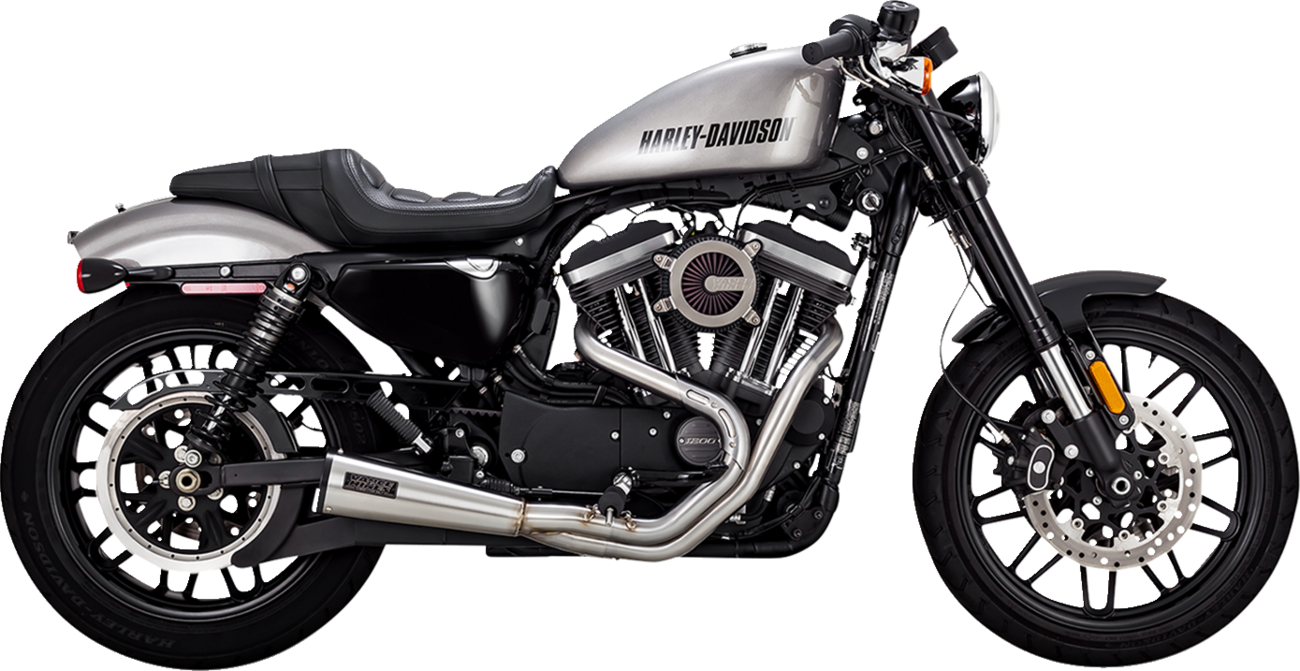 2-into-1 Upsweep Exhaust System - Brushed - Stainless Steel - Image 4
