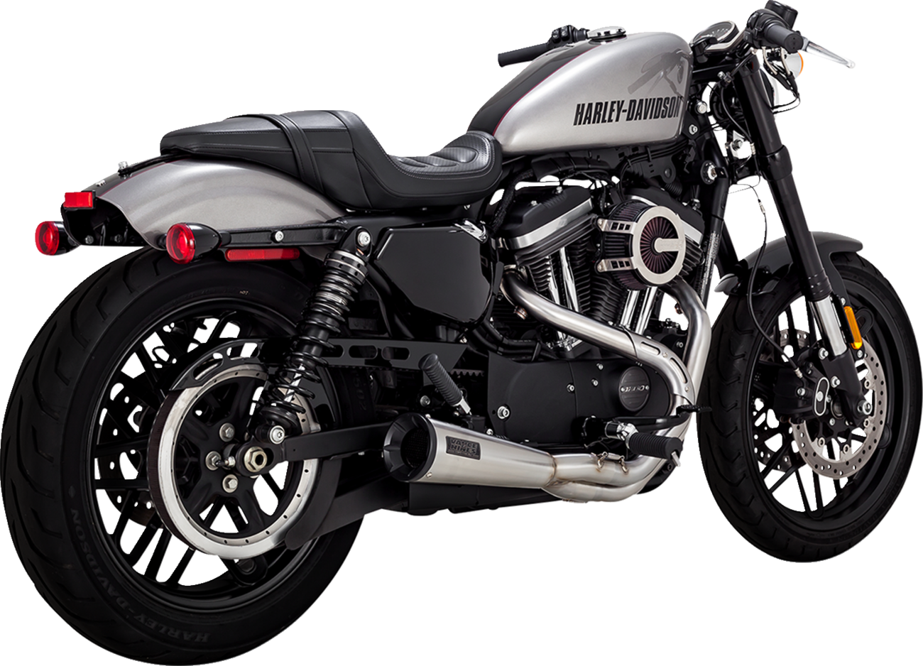 2-into-1 Upsweep Exhaust System - Brushed - Stainless Steel - Image 3