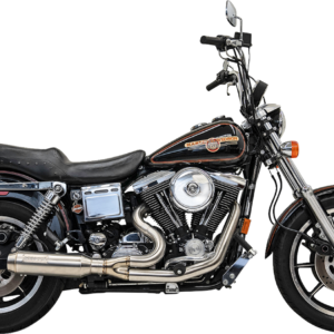 2-into-1 Ripper Exhaust System with Super Bike Muffler - Stainless Steel