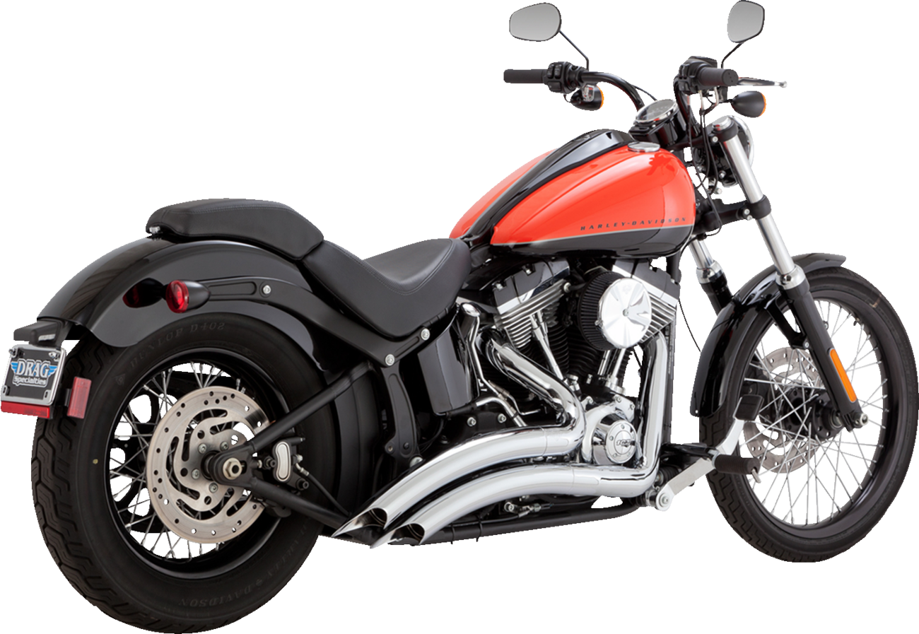 2-into-2 Big Radius Exhaust System - Chrome - Image 2