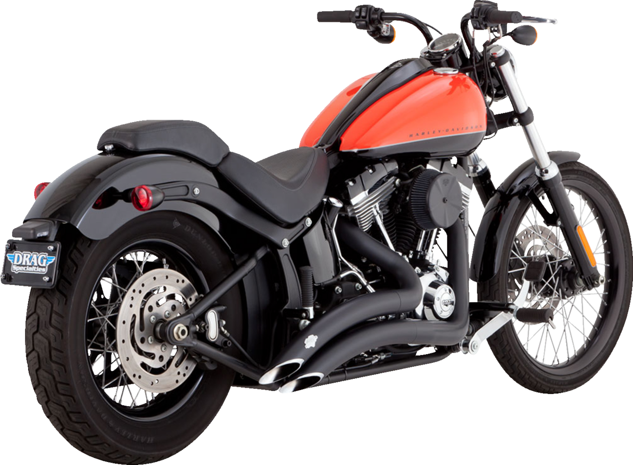 2-into-2 Big Radius Exhaust System - Matte Black
