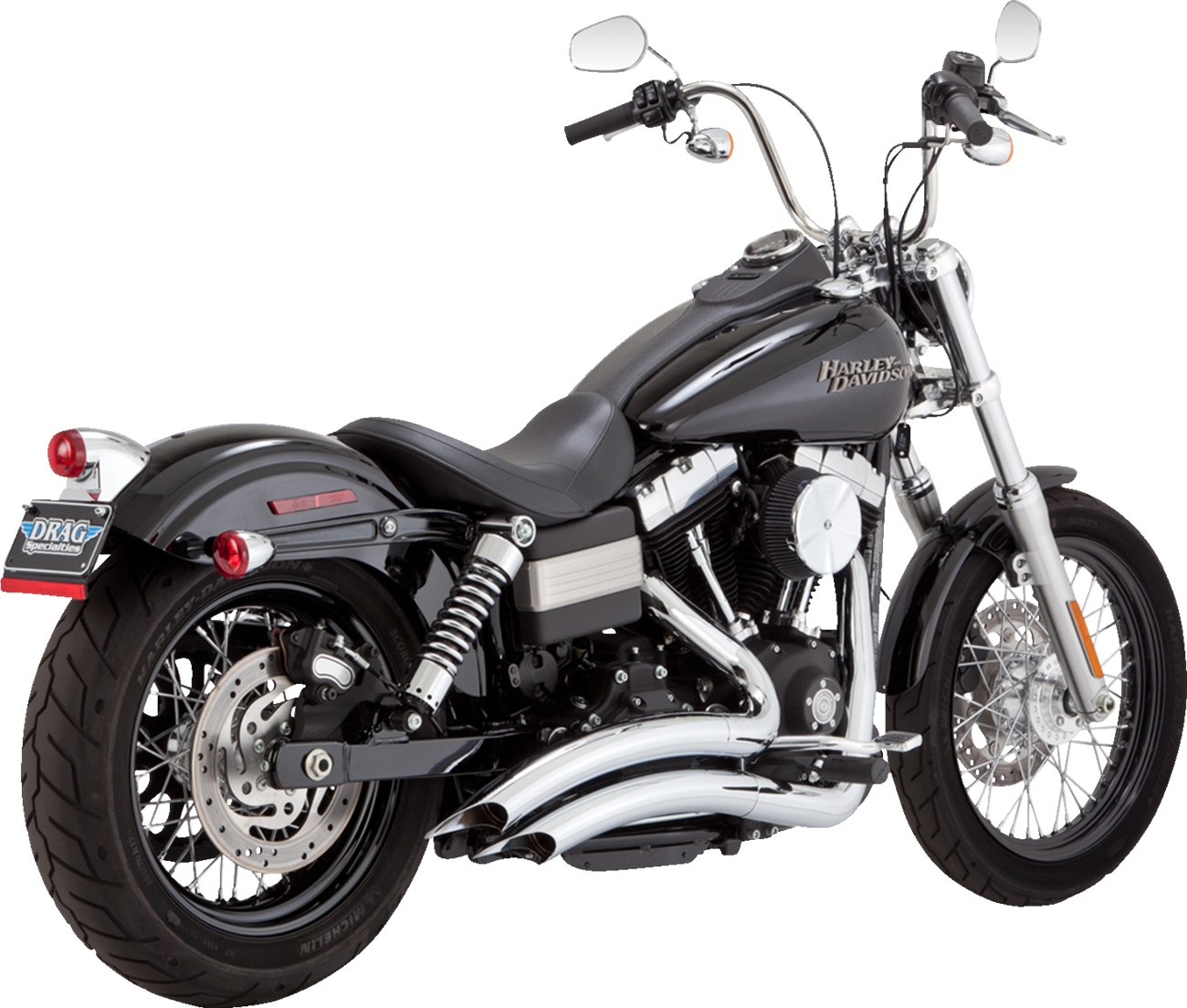 2-into-2 Big Radius Exhaust System - Chrome - Image 2