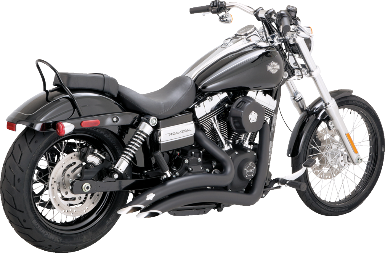 2-into-2 Big Radius Exhaust System - Matte Black - Image 2