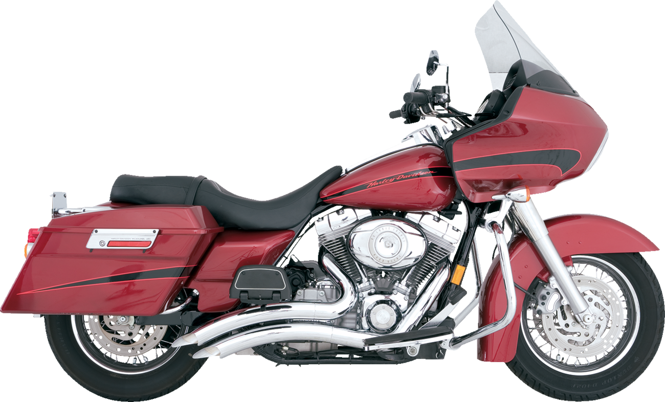 2-into-2 Big Radius Exhaust System - Chrome