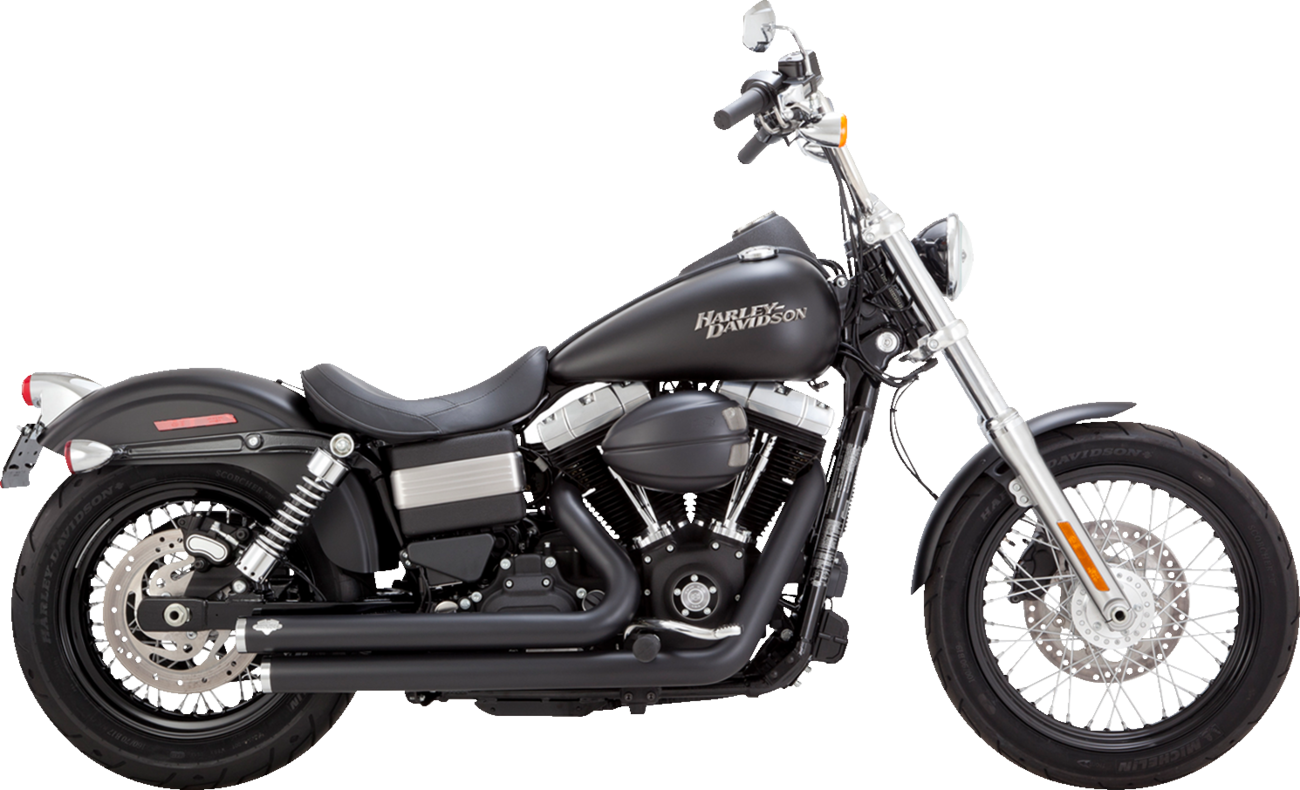 Big Shots Staggered Exhaust System - Matte Black - Image 2