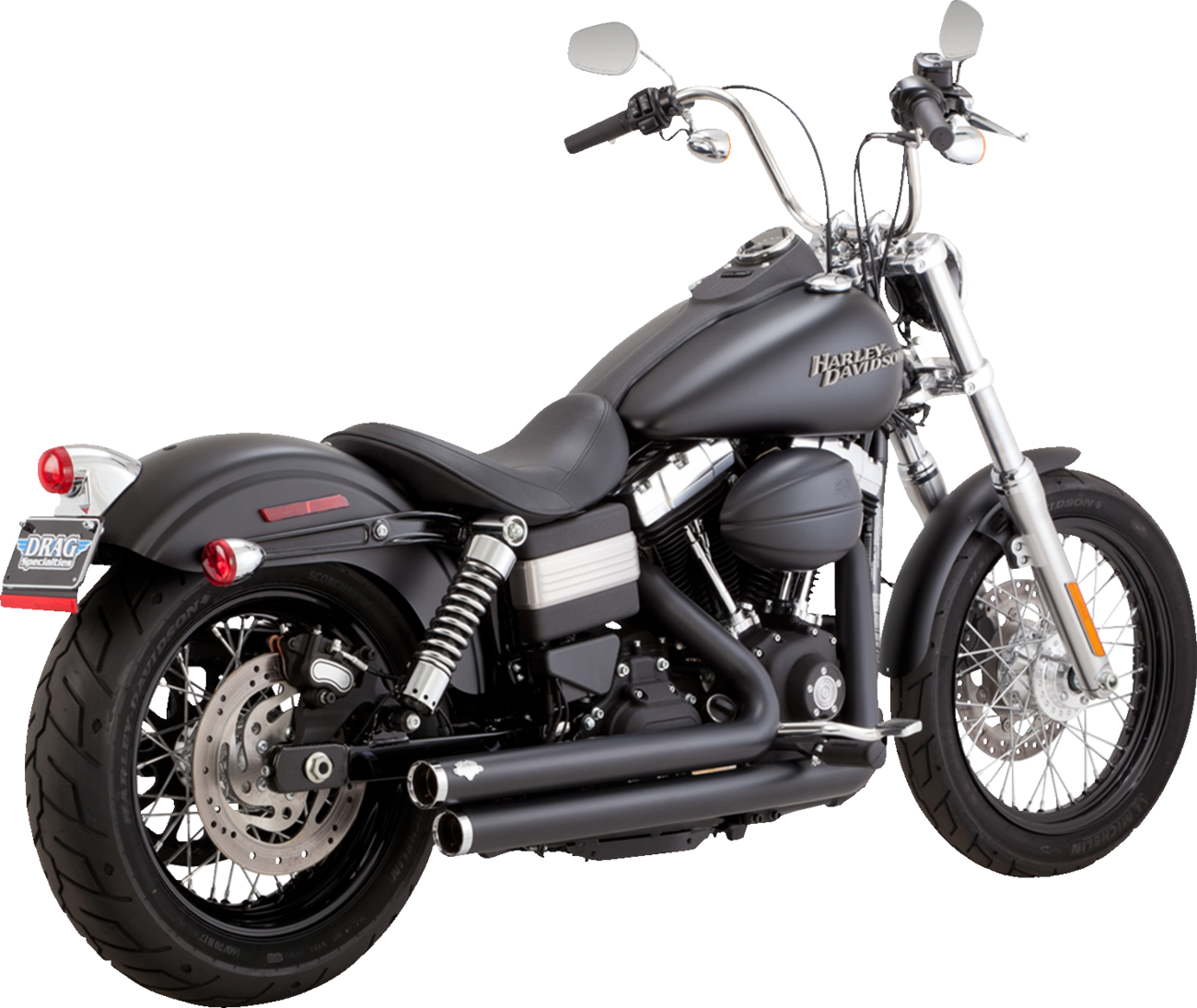 Big Shots Staggered Exhaust System - Matte Black