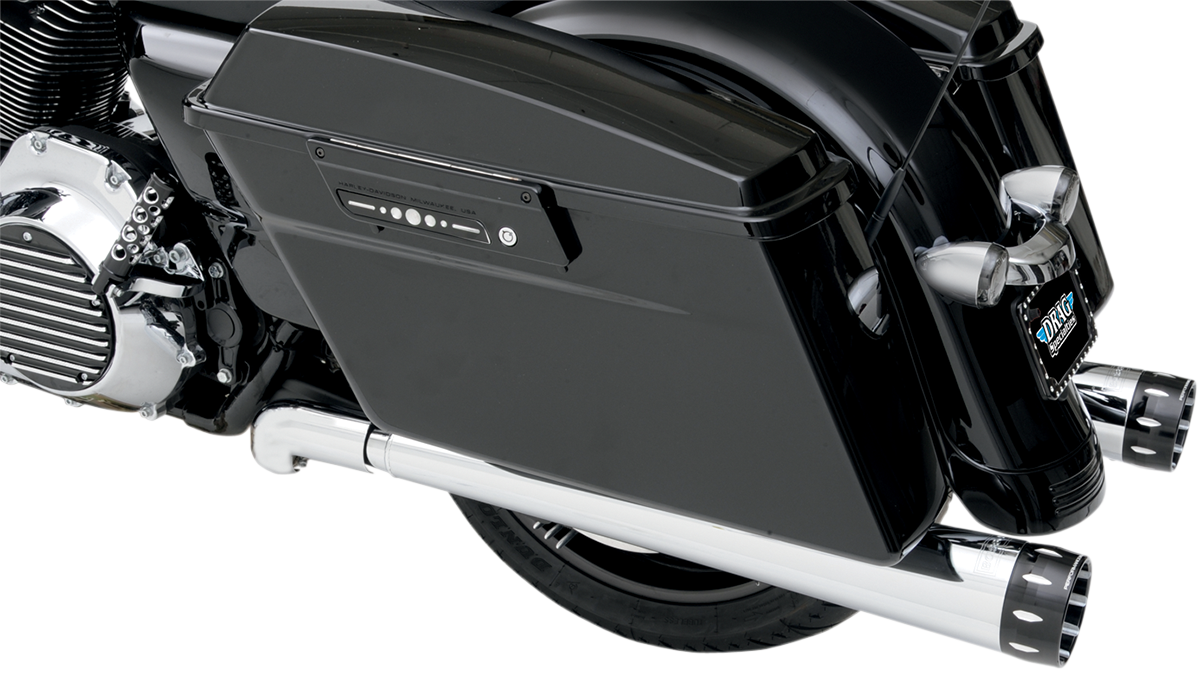 Megaphone Mufflers - Chr/Pol - Tapered - Performance Baffle