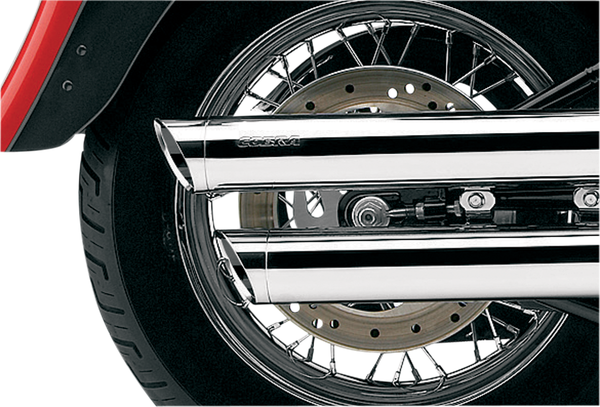 Chrome Slashcut Mufflers