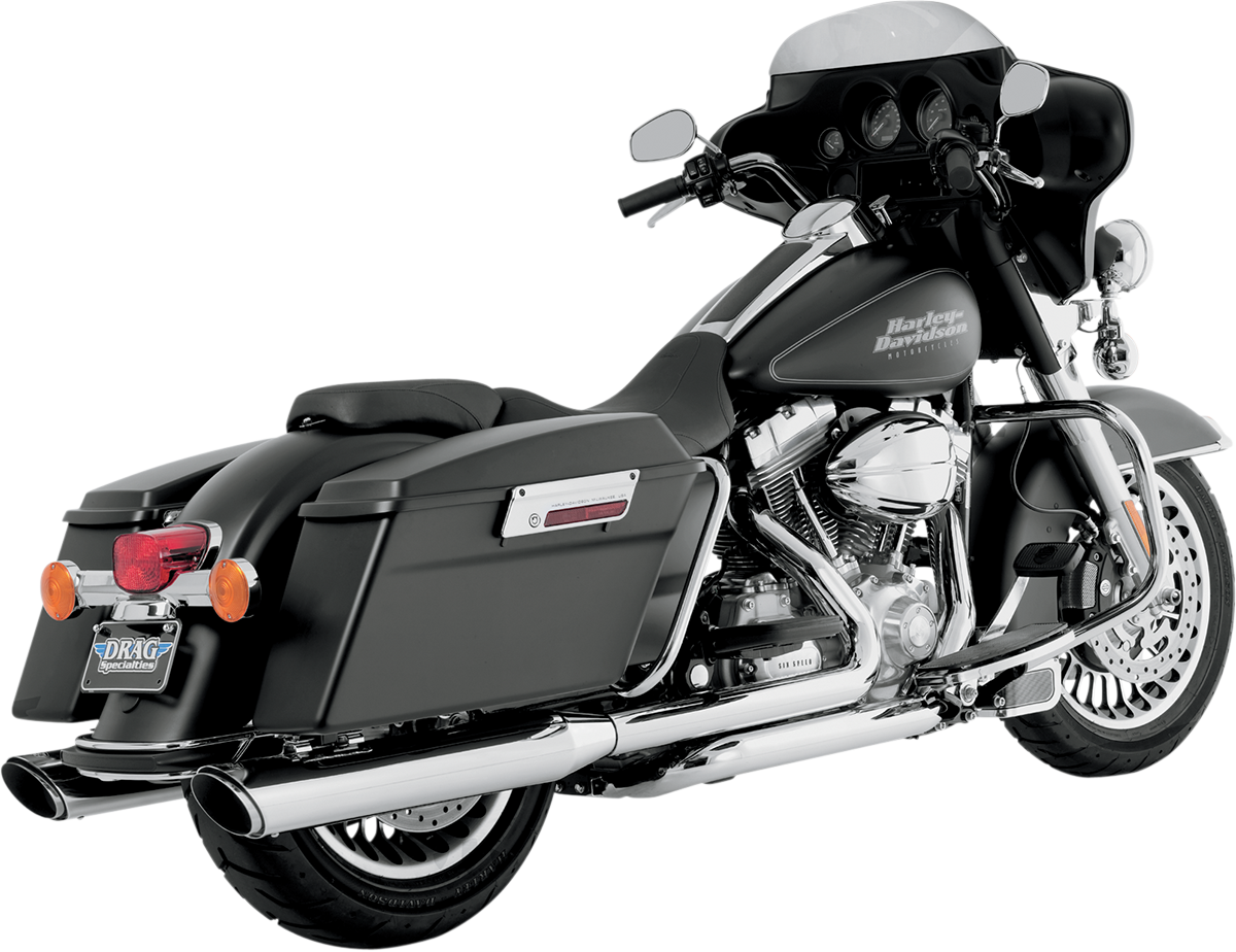 Twin Slash Muffler - Chrome