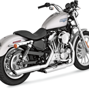 Twin Slash Mufflers - Chrome