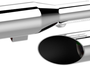 3" HP-Plus® Slip-On Mufflers - Slash-Cut - Chrome - XL