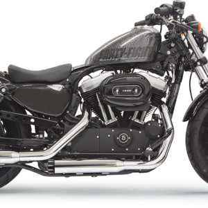 Firepower Series Slip-On Mufflers - Chrome/Black - Fluted - Sportster