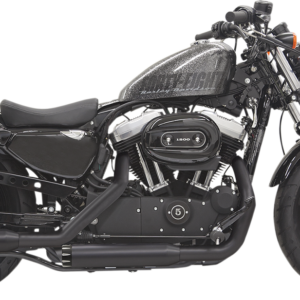 Firepower Series Slip-On Mufflers - Black - Fluted - Sportster