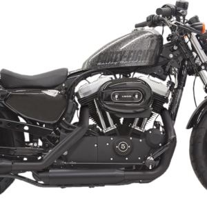 Firepower Series Slip-On Mufflers - Black - Slash-Cut - Sportster