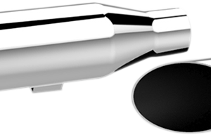 3" HP-Plus® Slip-On Mufflers - Slash-Cut - Chrome - XL
