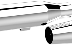 3" HP-Plus® Slip-On Mufflers - Tapered - Chrome - XL