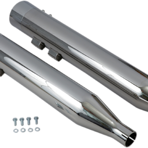 DNT Straight Can Mufflers for '95-'16 FL - Chrome