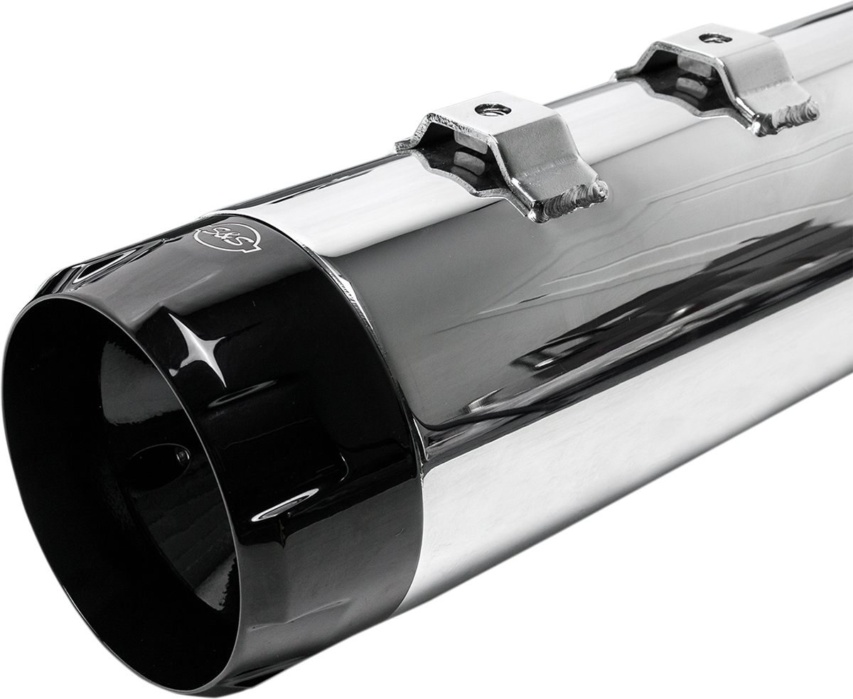 4-1/2" MK45 Performance Mufflers - Chrome with Black Thruster - Image 4