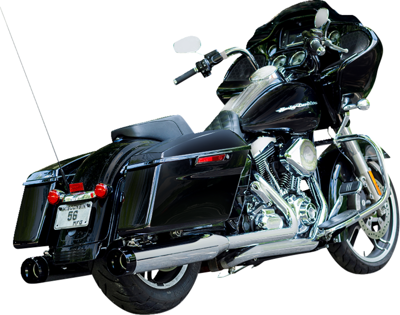 4-1/2" MK45 Performance Mufflers - Chrome with Black Thruster