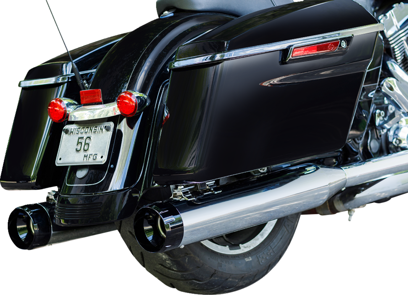 4-1/2" MK45 Performance Mufflers - Chrome with Black Thruster - Image 5