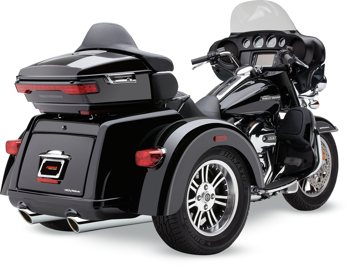 909 Mufflers for Tri-Glide - Chrome