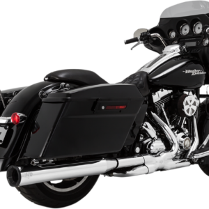 Eliminator 400 Slip-On Mufflers - Chrome with Black End Caps
