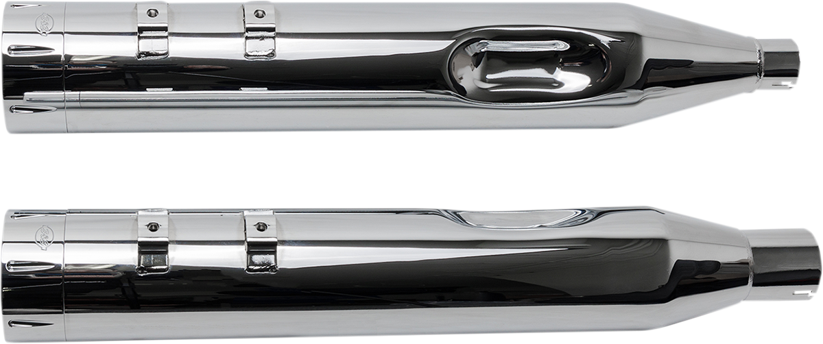 4-1/2" MK45 Performance Mufflers - Chrome Tracer - Image 2