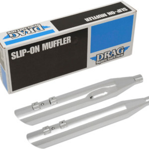 3-1/2" Slashdown Slip-On Mufflers - Chrome