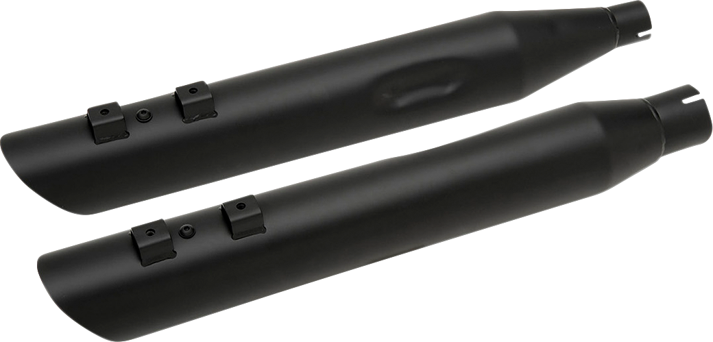 3-1/2" Slashdown Slip-On Mufflers - Black