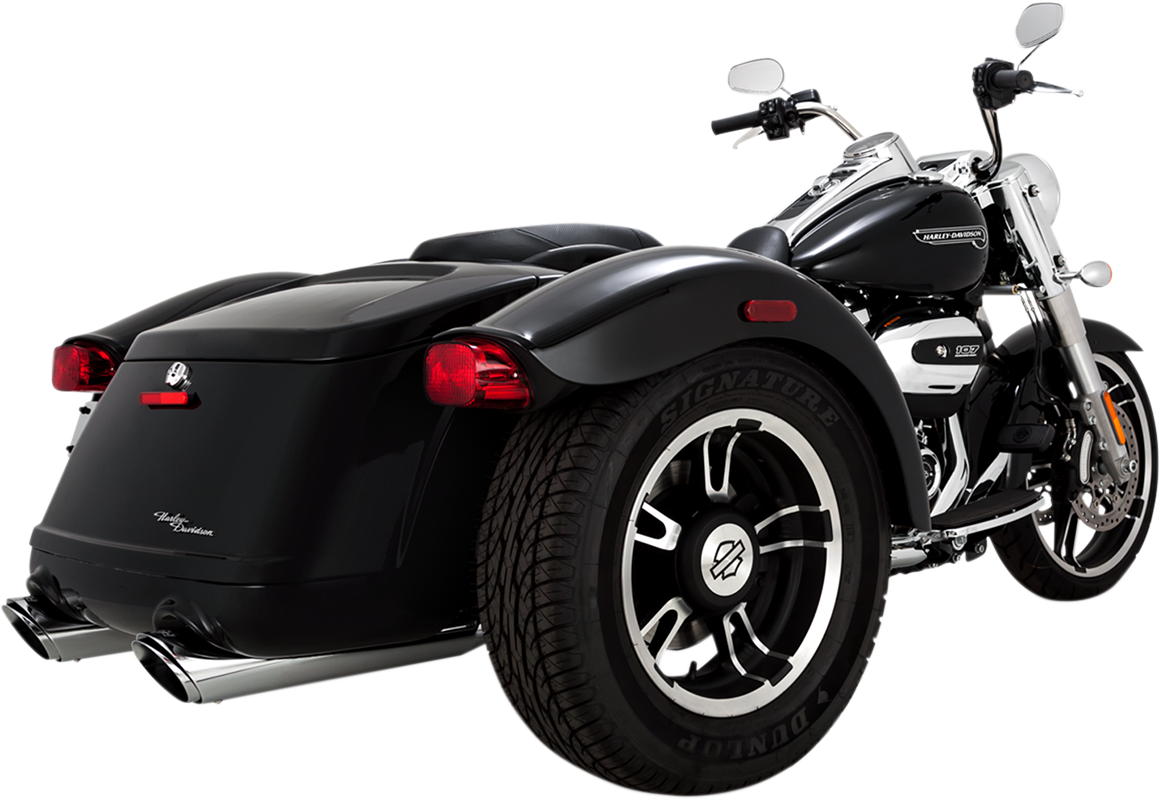 Twin Slash Mufflers - FLRT