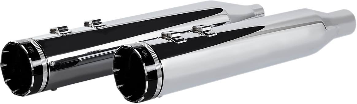 4-1/2" HP-Plus® Slip-On Mufflers - Chrome with Tracer - Touring - Image 2